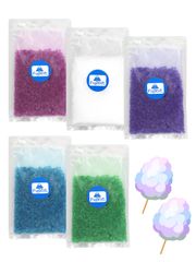 カラフルザラメ 5色セット 100g×5 ざらめ わたあめ 綿菓子用 わたがし