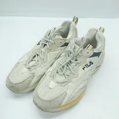◇ Θ FILA フィラ スニーカー サイズ26.5 グレー系 メンズ E  【1411280008409】