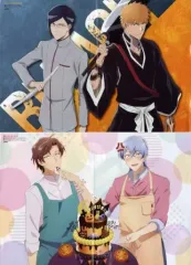 【中古】ポスター 両面A3ピンナップ(二つ折) 黒崎一護＆石田雨竜/仁淀ユウヤ＆瀬戸内ヒカル 「BLEACH-ブリーチ- 千年血戦篇/神クズ☆アイドル」 アニメディア 2022年10月号綴じ込み付録