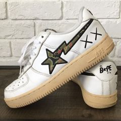 BAPE × KAWS レザー BAPESTA 26cm US8 a bathing ape BAPE