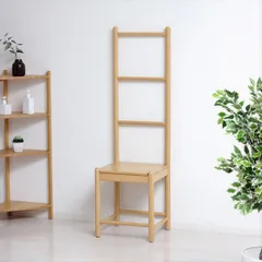 Bambooラダーチェア 椅子 スツール 座椅子 パーソナルチェア 23559 サステナブル 竹材 お洒落 ハシゴ形状 アクセント タオル掛け ディスプレイ  ック 軽量 ナチュラル