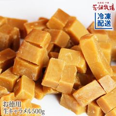 【花畑牧場公式店】お徳用生キャラメル500g【冷凍配送】