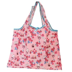 【メール便】ムーミン エコバッグ ショッピングバッグ All about Moominmamma ピンク 北欧 スモールプラネット お買い物かばん キャラクター グッズ 