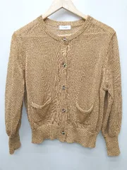 ◇ Θ SHIPS any シップス エニィ 長袖 カーディガン サイズF ベージュ レディース P  【1410230028450】