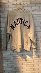 NAUTICA ノーティカ Arch Logo Sweat Hoodie 223-1249 グレー パーカー メンズ Lサイズ