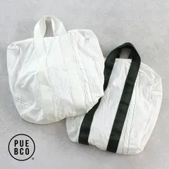【新品】【1点販売】PUEBCO[プエブコ] VINTAGE PARACHUTE TOTE BAG [ビンテージパラシュートトートバッグ 鞄 買い物バッグ 大容量 無地 綿]