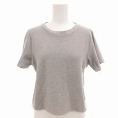 B&Y ユナイテッドアローズ BEAUTY&YOUTH ビューティー&ユース 美品 ラメカットソー Tシャツ 半袖 短丈 クロップド グレー 1617-248-6078 /OU ■MA
