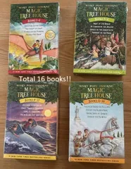 【新品】☆アメリカ出版社直輸入正規品☆セット販売　お買い得　１６Books　Magic Tree House Books　４-Box Set　人気シリーズ　マジックツリーハウス　1巻-16巻　４箱セット　小学生　英語図書
