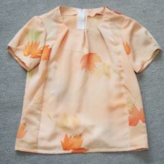 正絹の羽織からリメイクのブラウス