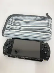 ●【ジャンク品】SONY PSP-2000 ブラック　ケース付き　バッテリー変形有り【ゲーム機本体】【1】