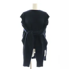 アンスクリア INSCRIRE 24AW 2Way Sweater マルチウェイニットセーター ニット 長袖 プルオーバー ウール F 紺 ネイビー /YQ ■OSのサムネイル