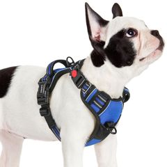 新品 [最新型犬ハーネス]rabbitgoo 犬 ハーネス 犬用胴輪 小型犬/中型犬/大型犬ハーネス 引っ張り防止 サイズ調整可能 アタマを通さず 夜間反射材 抜けない 通気性 咳き込み防止 歩行補助ハーネス 老犬 介護用品 散歩 しつけ用 ソフト 抜けない