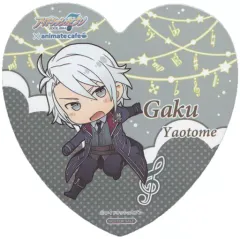 【中古】コースター(キャラクター) 八乙女楽(衣装) ハート型コースター 「アイドリッシュセブン×animatecafe」 ドリンク注文特典