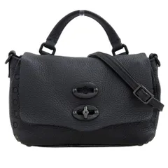 美品 ザネラート 2way レザー ポスティーナ ショルダーバッグ スタッズ ZANELLATO (ザネラート) 2WAY レザー ショルダーバッグ Postina