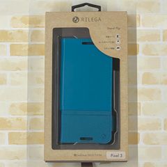 SoftBank SELECTION RILEGA Stand Flip for Pixel 3/ ブルー SB-SA71-SDFB/TQ