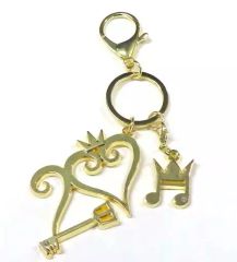 [중고] 열쇠 고리 GOLD Ver. 20th Anniversary 메탈 열쇠 고리 [킹덤 하트]