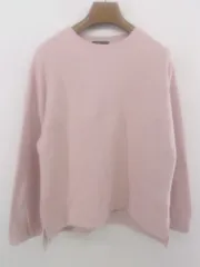 ◇ COMME CA ISM コムサイズム サイドスリット 長袖 トレーナー サイズ9 ピンク系 レディース P  【1301230006015】