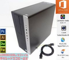 Adbe CS6 永続 フォトショップ イラストレーター office2021 SSD 500GB 16GB HP EliteDesk 800 G3 Core i7 Photoshop Illustrator