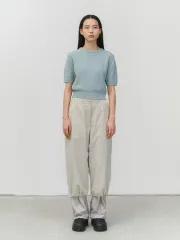 AMOMENTO(アモーメント) DRAWSTRING LAYERED PANTS 1 - メルカリ