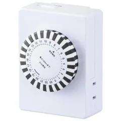 【在庫セール】06-2899 HS-A24T 自動 電源オンオフ 24時間タイマースイッチ コンセントタイマー 24時間 アナログ 30分単位 ギア式 タイマー付きコンセント 電源タイマー 電機 オーム(OHM)