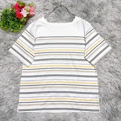 【マックレガー】 半袖カットソー ボーダートップス (M) マルチカラー 可愛い