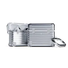 【新品】 miak キャリーケース風 AirPods用ケース(第3世代) シルバー MA22088AP3SV