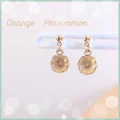 春色のミニフラワーハンドメイドイヤリング/ノンホールピアス
