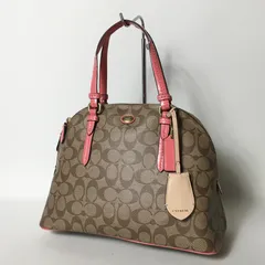 2508-16｜美品｜コーチ シグネチャー ハンドバッグ ピンク