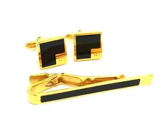 ■美品■ dunhill ダンヒル ネクタイピン カフスボタン カフリンクス アクセサリー 2点セット 紳士 メンズ ゴールド系 DI9065 冠婚葬祭 結婚式 葬式