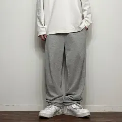 Champion Champion(チャンピオン) グレー ワイド スウエットパンツ