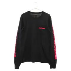 CHROME HEARTS (クロムハーツ) NEON PINK STRIPE LOGO L/S TEE ネオンロゴ長袖Tシャツ ブラック/ピンク -  メルカリ