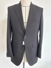 最終値下　新品未使用　形状安定　イージーケアスーツ　ブラックストライプ　Y4 春夏秋用