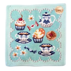 フェイラー FEILER タオルハンカチ スウィートトリート ペールグリーン 限定デザイン カフェ紅茶 お菓子 2025新作 母の日 敬老の日