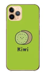 iPhone11Pro ケース カバー アイフォン11 プロ スマホケース ハードケース キウイ フルーツ 韓国 かわいい スマイル にこちゃん ゆるい ゆるキャラ パステル グリーン カラー10