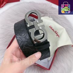 美品Ferragamo フェラガモ ベルト リバーシブル 調整可 最大120cm