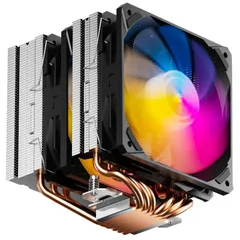 黒 ARGB Novonest CPUクーラー 高性能デュアルタワー 空冷 CPUファン 120mm PWM静音ファン搭載 5V 3PIN ARGB SYNC cpu fan エアクーラー 6本の銅製ヒートパイプ付き 風冷放熱器 Intel/AMD サポート取