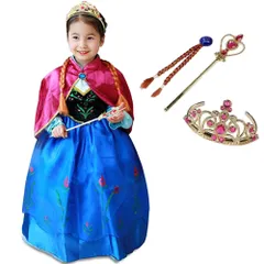 アナと雪の女王 アナ 子供 ドレス コスチューム 豪華５点セット 100～140