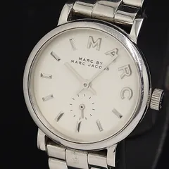 稼動 マークバイマークジェイコブス MBM3246 QZ シルバー文字盤 スモセコ レディース腕時計 OWD 2000000 NSK