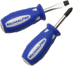 マグネット スタッビドライバーセット(2本組み) 工具 整備用品 メンテナンス 修理 DIY 自動車 軽自動車 大型車 自動車やバイクの整備に MP002040 マイケルプロ MichaelPro