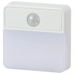 【在庫セール】OHM 06-0148 NIT-ALA6JSQ-WN 室内用 ホワイト LED明暗人感センサー式ナイトライト オーム電機