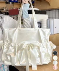 痛バッグ 大人可愛い リボントートバッグ
