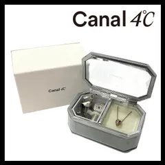 【Canal 4℃】ダブルループ 2連 ネックレス SV925 SILVER/シルバー 総重量約3g ラインストーン ペンダント Disney/ディズニー オルゴール付き 美女と野獣 カナルヨンドシー (SER-5025)