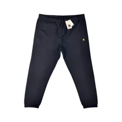 carhartt wip カーハート ワークインプログレス Chase Sweat Pant ワンポイント Ｃロゴ刺繍  ヘビーウエイト 裏起毛 ウエスト ドローコード ワイド テーパード スウェットパンツ 黒 ブラック アメリカ ストリート 定番 クラシック