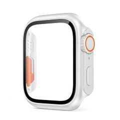 アップルウォッチカバー（Apple Watchカバー）Ultra風PC強化ガラスケース【ホワイト】40mm/41mm/44mm/45mm対応 [BELTIES]