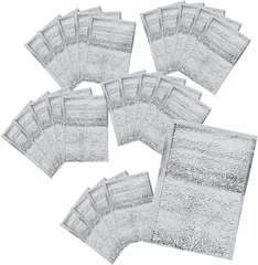 MaT store 保冷袋 保冷バッグ ミニ 保冷ポーチ 保冷ジェル保存袋 小さめ アルミ袋 ランチバッグ 使い捨て 保温袋 25枚セット(グレー,  20x30cm)