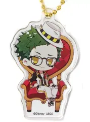 【中古】雑貨 トレイ・クローバー 「ディズニー ツイステッドワンダーランド×OH MY CAFE アクリルキーホルダー デフォルメver.」