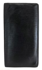 LOUIS VUITTON エピ 二つ折り財布 ブラック - メルカリ
