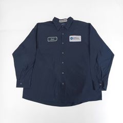 CiNTAS シンタス ワークシャツ 企業ロゴ ワッペン ネイビー XL B202507