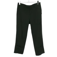 RAF SIMONS ラフシモンズ 19SS ウールスリムダブルスラックスパンツ  ブラック 46のサムネイル