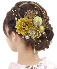 人気商品かわいい ボリューム感 入学式 ドライフラワー 着物 パール 髪飾りセット 袴 かすみ草 和玉 浴衣 浴衣 ゴールド レディース 髪飾り 髪飾り 前撮り 髪飾り 七五三 金箔 写真通り 水引 振袖 和装小物 卒業式 【Baramoly】成人式